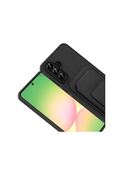 Samsung Uyumlu Galaxy A56 Kılıf Kartlıklı Tpu Redclick Bikart Kapak Çok Renkli