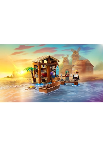 LEGO® ONE PIECE Yel Değirmeni Köyü Kulübesi 75636 - 8 Yaş ve Üzeri Çocuklar için Yaratıcı Oyuncak Yapım Seti (299 Parça)