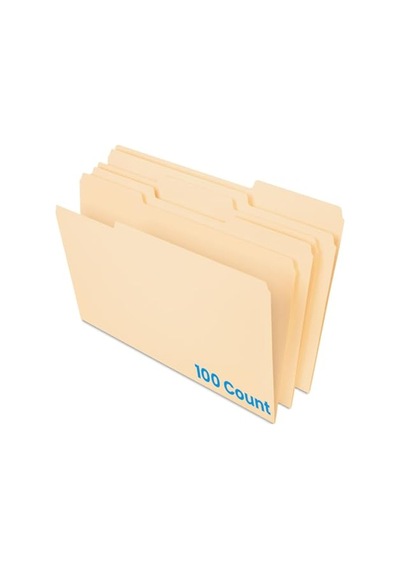 Dosya Klasörü, Yasal Boy, Manila, 1/3 Kesim, 100/bx 753 1/3 Açık Ceviz