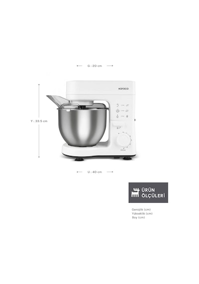Karaca Maestrochef Stella 1500 W Stand Mikser