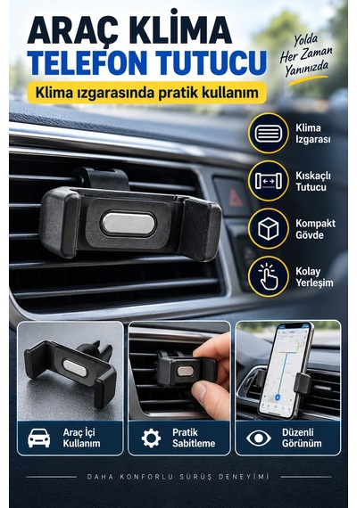 Araç Klima Telefon Tutucu