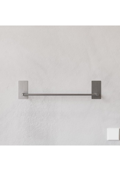 Zift Unique Ömür Boyu Paslanmaz Çelik Havlu Askısı - Yapışkanlı Montaj Havluluk - 45cm Banyo & Tuvalet Havlu Tut Çok Renkli