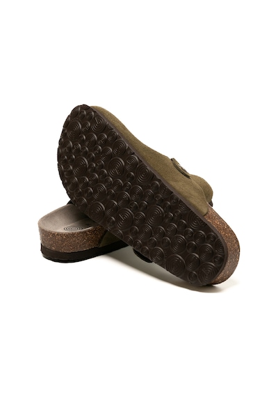 Terlik Kadın Rıva G105944 Genuins Velour Kaki Velour Kaki
