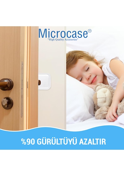 Microcase Darbe Önleyici Yapışkanlı Silikon Kapı Kolu Stoperi Tamponu Kare Tasarım - Al5005 1 Adet