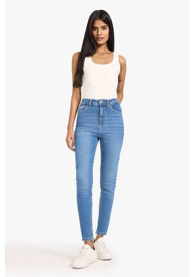 Defacto Skinny Fit Yüksek Bel Bilek Boy Jean Pantolon F2963ax25wnnm28 Mavi