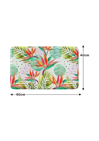 Buççin Online Mağaza Mikrofiber Banyo Paspası, Kaymaz Taban, Makinede Yıkanabilir, Banyo Halısı Polyester Orta 6 - 12 Mm Çok Renkli