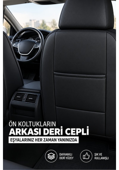 Renault Taliant Uyumlu Velar Serisi Keten Oto Koltuk Kılıfı Ortopedik Tam Set