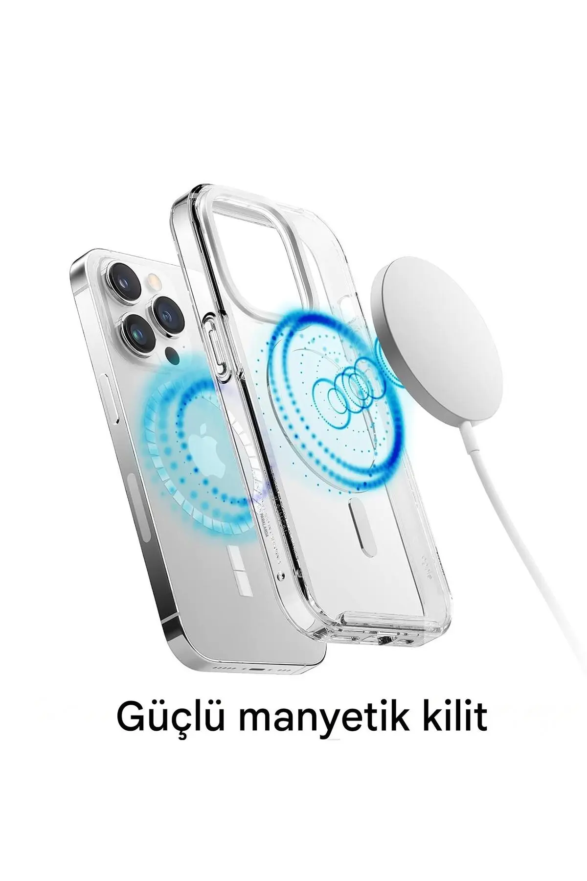 İphone 15 Pro Max Şeffaf Mika Kılıf Magsafe Uyumlu Sararmayan İnce Koruyucu Telefon Kılıfı Seffaf