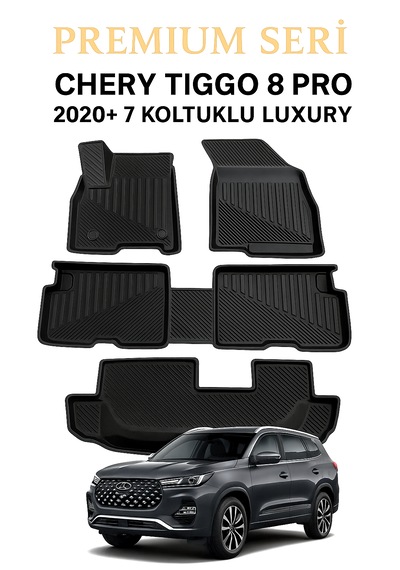 Chery Tiggo 8 Promax 2024+ 7 Koltuklu Luxury 3d Oto Paspas Premium