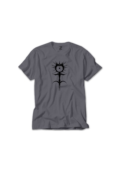 Ghostemane Logo White Gri Tişört