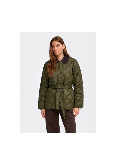Only Onltahıa Lw Cord Mıx Jacket Cc Otw Kadın Mont 15373692 Dark Olive