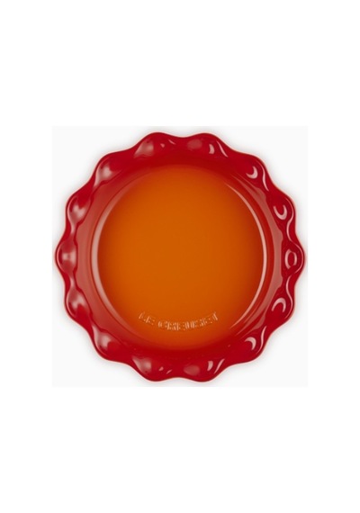 Le Creuset Seramik Dalgalı Kenar Lüks Tart Kalıbı Fırın Tepsisi Turuncu 23 Cm