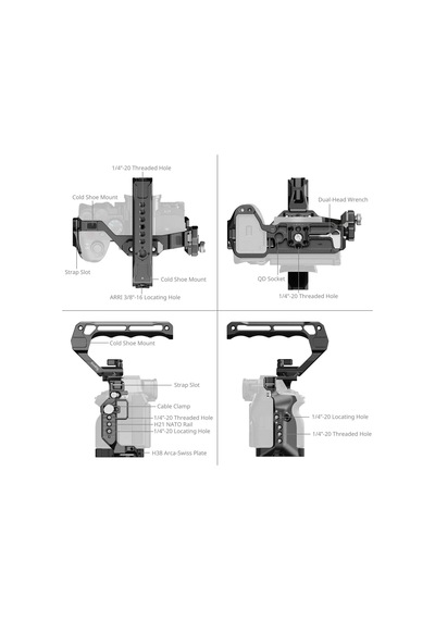 Smallrig 6026 Sony Alpha 7 V / 7r V / 7 Iv İçin Gelişmiş Kafes Kiti