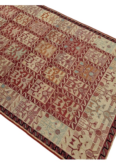El Dokuma İpek Sumak Kilim 81x185 Yolluk Kilim