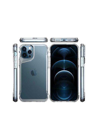 Apple Uyumlu iPhone 12 Pro Kılıf Zore T-max Kapak Renksiz