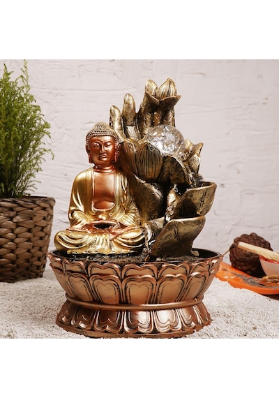 Zen Lord Buddha & Hand Temalı Su Şelalesi