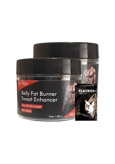 Eelhoe 2 Adet Belly Fatburner Sweat Enhancer Erkeklere Özel Yağlara Parçalayıcı Kas Şekillendirme Kremi Lfhx0387 100 Ml + 1 Adet Jel Hediye