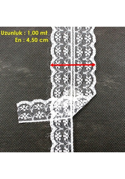 Güpür Dantel Kurdele, 4 Cm X 1 Mt, Renk Seçenekli -