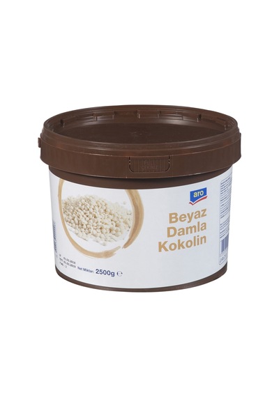 Aro Damla Kokolin 2,5 Kg Beyaz - Pastacılık Ve Pasta Süsleme İçin 2'li Ekonomik Paket - 2 Adet Tarı
