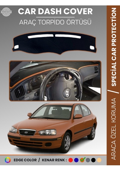 Hyundai Elantra 1997-2006 Torpido Örtüsü Ön Panel Halı Araca Özel Çatlamayı Önler Kaymaz - 683 Stiloto
