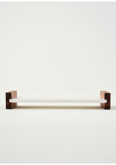 Bella Maison Olmo Mermer Dekoratif Tepsi Naturel 15x30 Cm