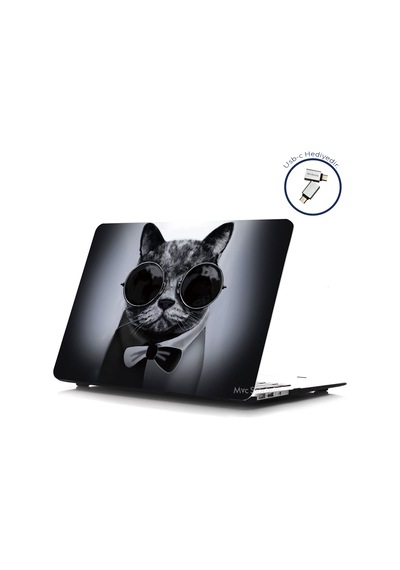 Apple Uyumlu MacBook Pro M1-m2, Kılıf 13inç Cat01nl Type-c'li Model A2338 A2289 A2251 A1706-08 A1989 A2159 İle Beyaz