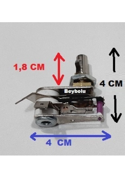Fl-356 Termostat , Felix Çay Robotu Çaycı Termostatı 10 Amper Mil Uzunluğu 1,8 Cm