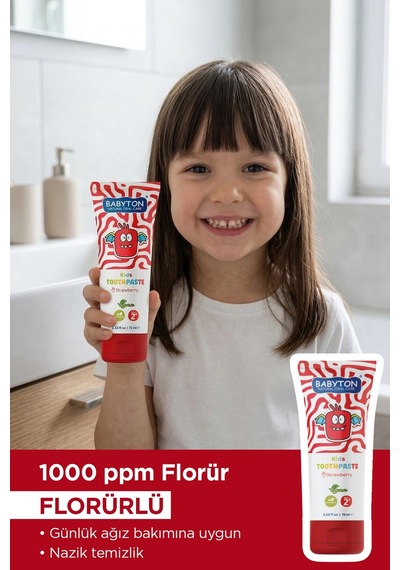 Set Çilek 2 Yaş Diş Macunu 75 Ml -ekolojik Diş Fırçası Griny 2'li