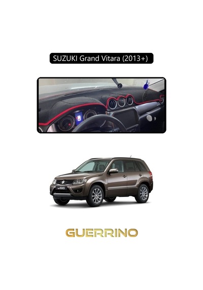 Suzukı Grand Vitara 2013+ Torpido Koruma Halısı Siyah Kenar