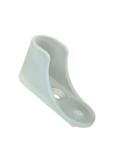 Cateksss 15x30 Oval Askı Flanşı, Boru Askı Flanşı, Çift Pimli, Plastik - Şeffaf - 58 Li Paket