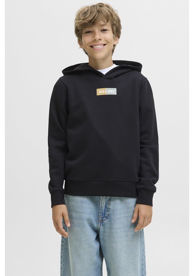 Jack & Jones Junior Erkek Yuvarlak Örgü Siyah C-n10