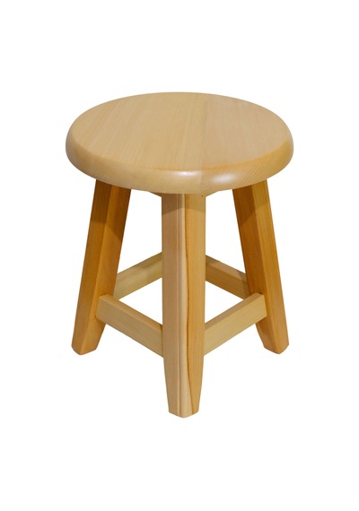 Ahşap Tabure 35 Cm Şık Ve Dayanıklı Natural