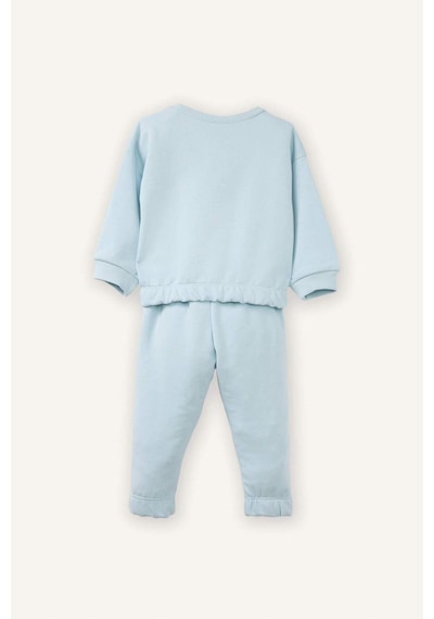 Defacto Kız Bebek Aplike 2li Takım Sweatshirt Eşofman Altı G8500a526spbe174 Mavi-be174 Defacto Kız Bebek Aplike 2li Takım Sweatshirt Eşofman Altı G8500a526spbe174 Mavi-be174