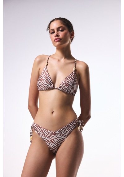 Penti Gale Zebra Desenli V Kesimli Bikini Altı