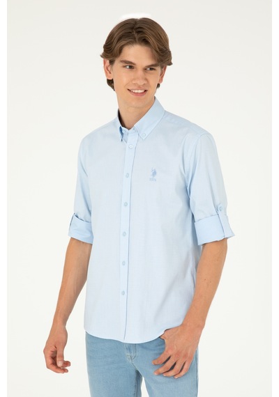 U.s. Polo Assn. Erkek Açık Mavi Gömlek Desenli 50283726-vr003 Açık Mavi U.s. Polo Assn. Erkek Açık Mavi Gömlek Desenli 50283726-vr003 Açık Mavi