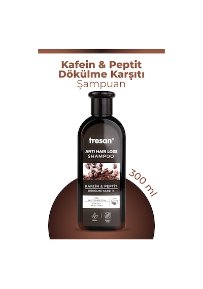 Tresan Kafein & Peptit Dökülme Karşıtı Saç Bakım Şampuanı 300 Ml