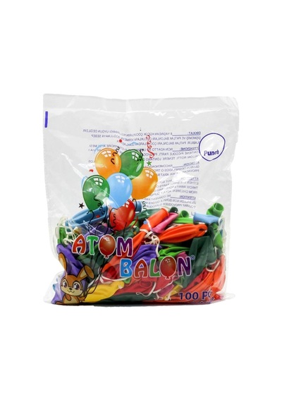 Lastikli Balon 100 Adet Chaylak Standart Çok Renkli