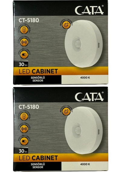 Cata Ct-5180 4000k Günışığı Mıknatıslı Kabin Led Aydınlatma 2 Adet