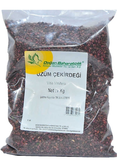 Üzüm Çekirdeği Tane Doğal 1000 Gr Paket