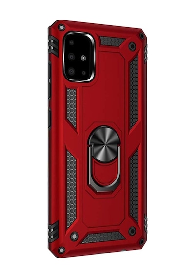 Samsung Galaxy Uyumlu M51 Kılıf Tank Koruma Vega Standlı Yüzüklü Mıknatı (510451028)