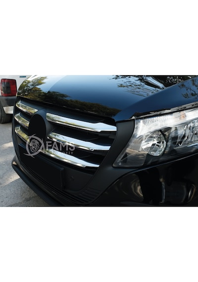 Mercedes Vito W447 Uyumlu 2024 Üzeri Ön Panjur 6 Parça P.çelik