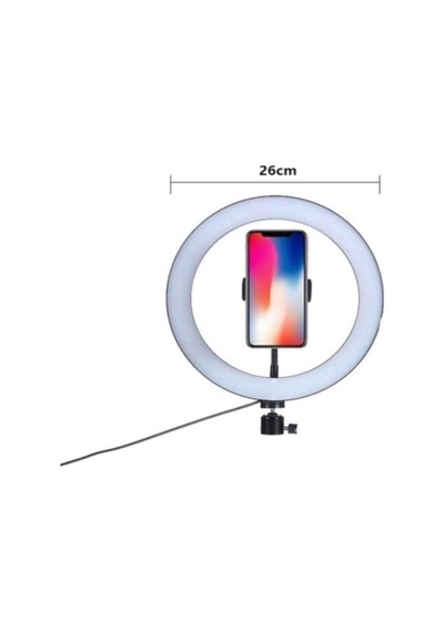 Ringlight Led Işık Selfie Makyaj Kuaför Tiktok Youtuber 2m Tripod 26 Cm Stüdyo Işığı