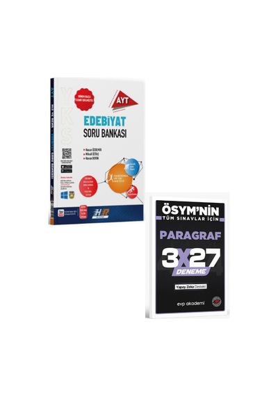 2027 Hız Ve Renk 2027 Ayt Edebiyat Soru Bankası+ Evp Akademi Paragraf