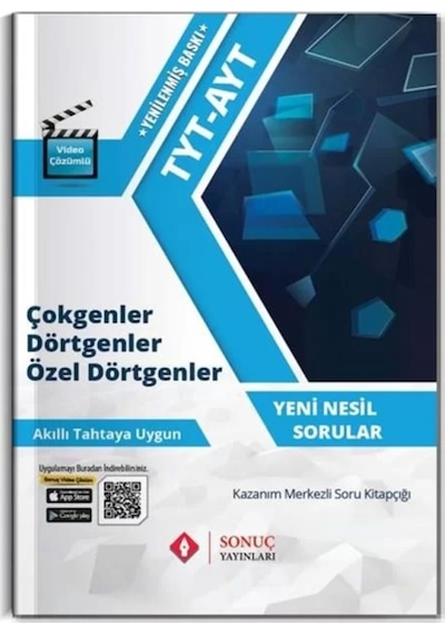 TYT AYT Çokgenler Dörtgenler Özel Dörtgenler -  Sonuç Yayınları