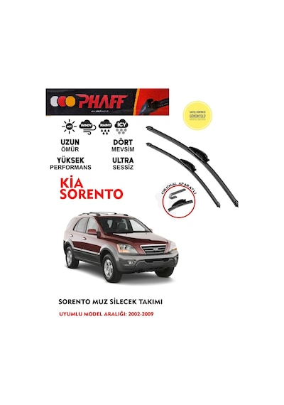 Kia Sorento Ön Muz Silecek Takımı 2006 Model Araca Özel Aparat