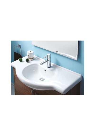 65x50 Cm Etajerli Turkuaz Seramik Lavabo Modelleri 508 Yeşil