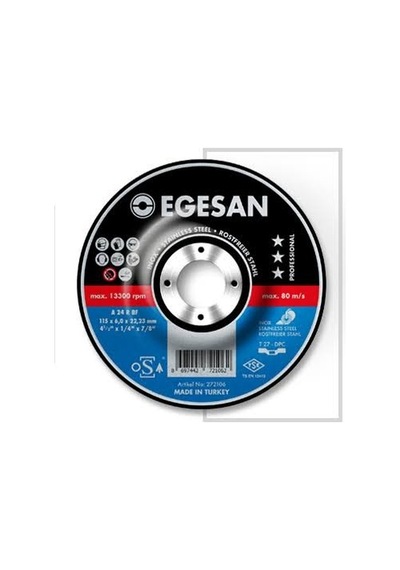 Metal Kesici Taş İnox 115 1 Egesan Pro Mavi 50 Adet