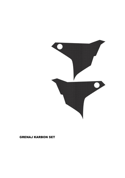 Cfmoto 250sr Karbon Stıcker Set Grenaj Karbon Parçalı Kaplama Etiket Modeli
