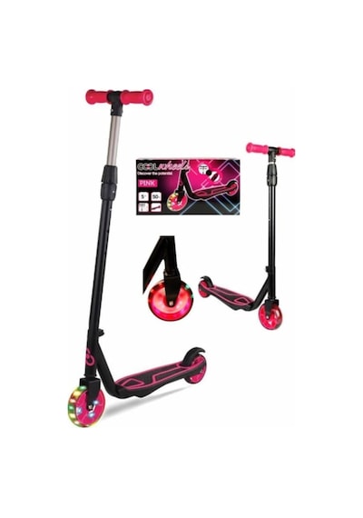 Cool Wheels 5 Yaş Üstü Işıklı Pembe Scooter Pembe