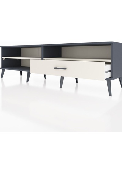 Hyperion Tv Ünitesi 2 Raflı Tek Çekmeceli 176x44x51 Antrasit-aytaşı/aytaşı Aytası/aytası Hyperion Tv Ünitesi 2 Raflı Tek Çekmeceli 176x44x51 Antrasit-aytaşı/aytaşı Aytası/aytası